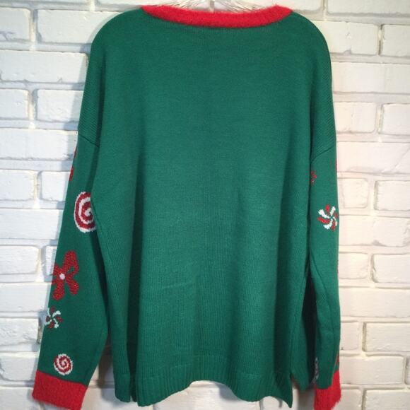 Ugly Christmas Sweater Elf themed XL 16/18 - Picture 4 of 7